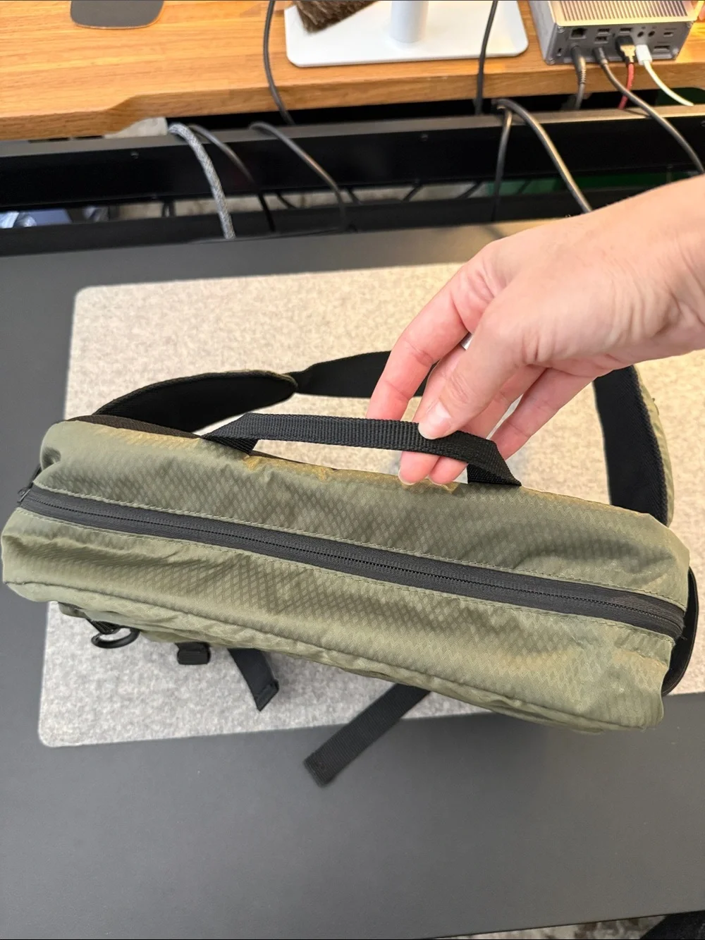 Jordan Brand Jumpman Air Crossbody Bag, Olive/green